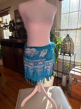 “2” Women’s Printed Swim Sarong Cover-UPS!